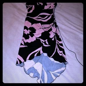 ❣️Strapless high-low dress